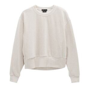 Prana Escambia Ribbed Pull Over Au Lait Heather Size Large NWT